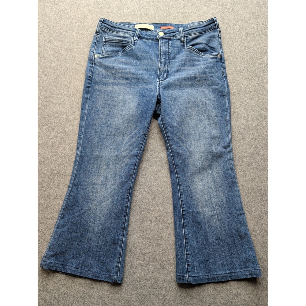 Anthropologie Pilcro Women's Capri Jeans Size 31 Petite Flare Leg Slightly...